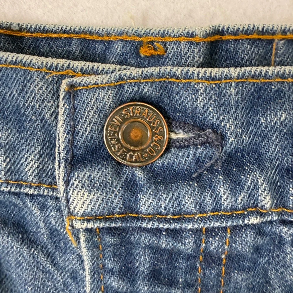 Vintage 80s Levis 519-0217 Orange Tab Jeans Mens 32x30 Made In USA Straight Leg